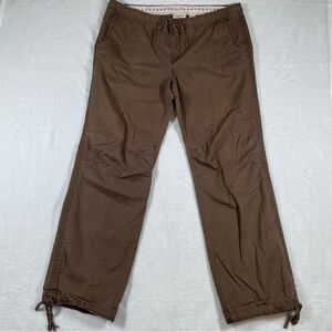 Vtg Old Navy Womens XL Wide Leg Drawstring Chino Pants Tie Cuff Y2K 90s Gorpcore